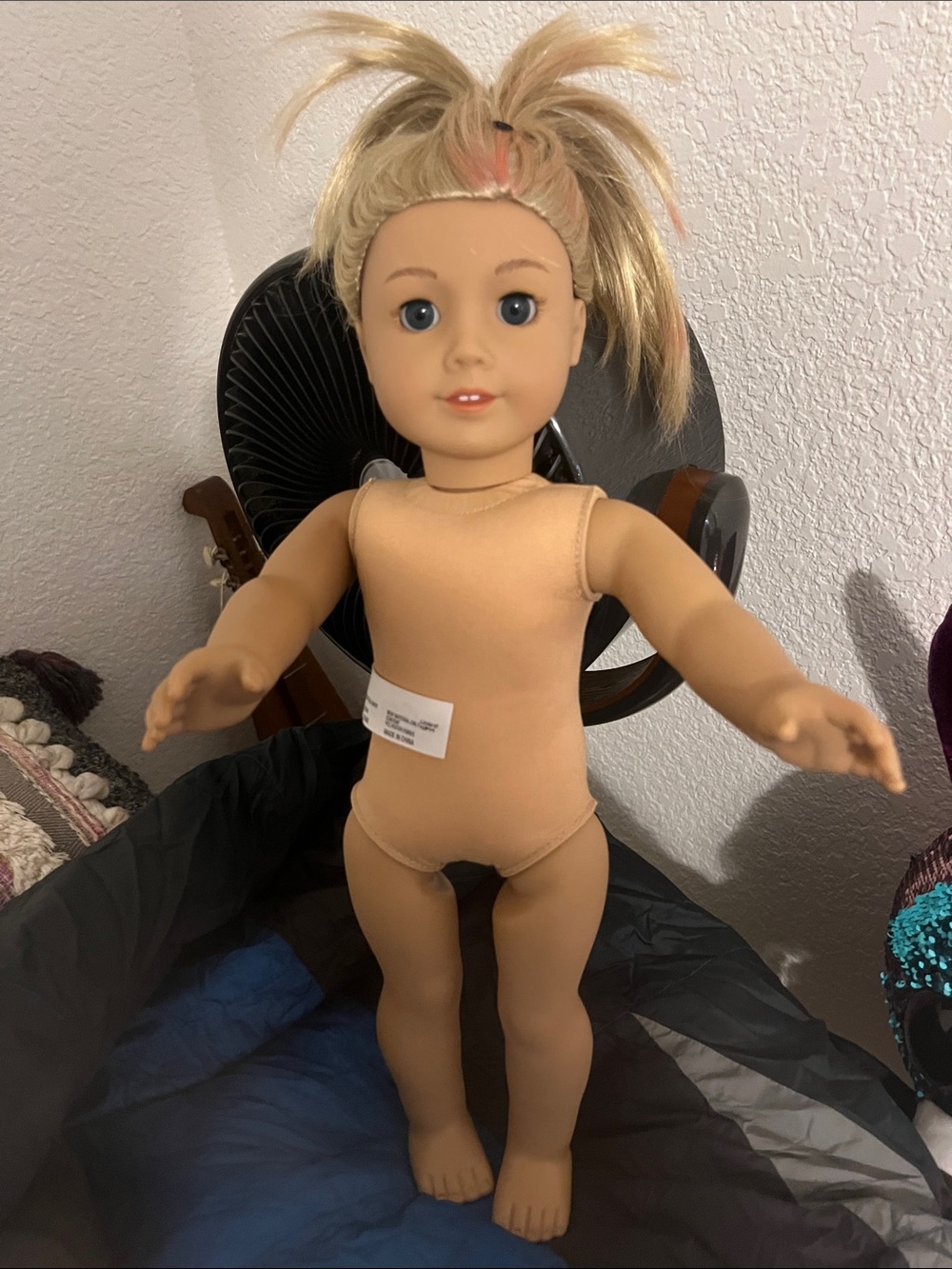 American Girl Blonde-Haired Doll with Blue Eyes